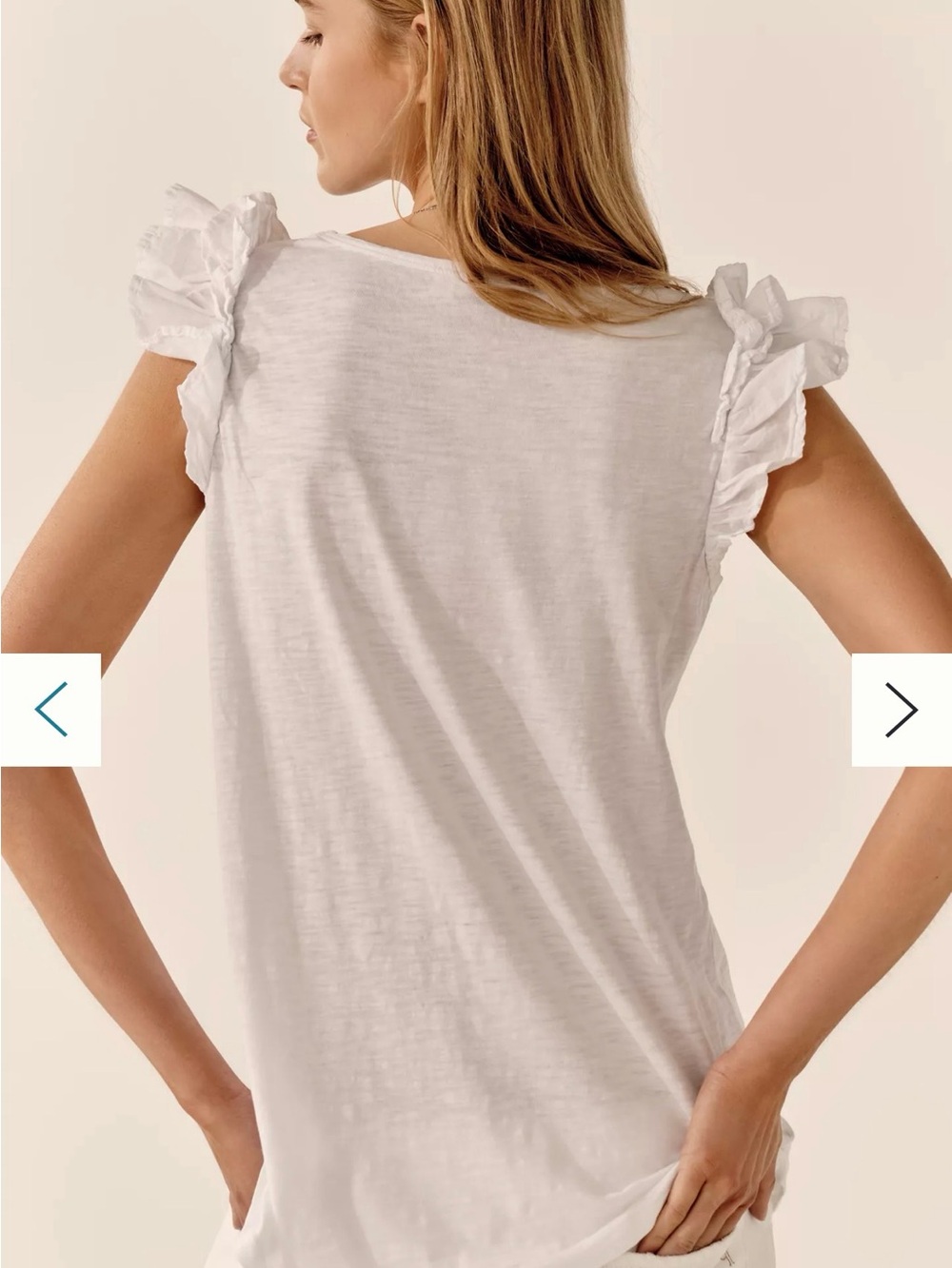 LOFT by Ann Taylor Ditsy Sleeveless Ruffled Top | White | Size Small